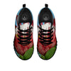 Flower Protea Print Black Sneaker-grizzshop