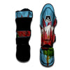 Flower Protea Print Muay Thai Shin Guards-grizzshop