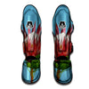 Flower Protea Print Muay Thai Shin Guards-grizzshop