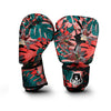 Flower Psychedelic Hawaiian Print Boxing Gloves-grizzshop