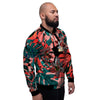 Flower Psychedelic Hawaiian Print Men's Bomber Jacket-grizzshop