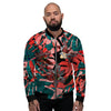 Flower Psychedelic Hawaiian Print Men's Bomber Jacket-grizzshop