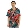 Flower Psychedelic Hawaiian Print Men's Hawaiian Shirt-grizzshop