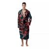 Flower Psychedelic Hawaiian Print Men's Robe-grizzshop