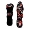 Flower Psychedelic Hawaiian Print Muay Thai Shin Guards-grizzshop