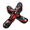 Flower Psychedelic Hawaiian Print Muay Thai Shin Guards-grizzshop