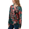 Flower Psychedelic Hawaiian Print Women's Sweatshirt-grizzshop