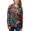 Flower Psychedelic Hawaiian Print Women's Sweatshirt-grizzshop