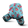 Flower Roses Floral Print Pattern Boxing Gloves-grizzshop