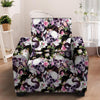 Flower Skull Armchair Cover-grizzshop