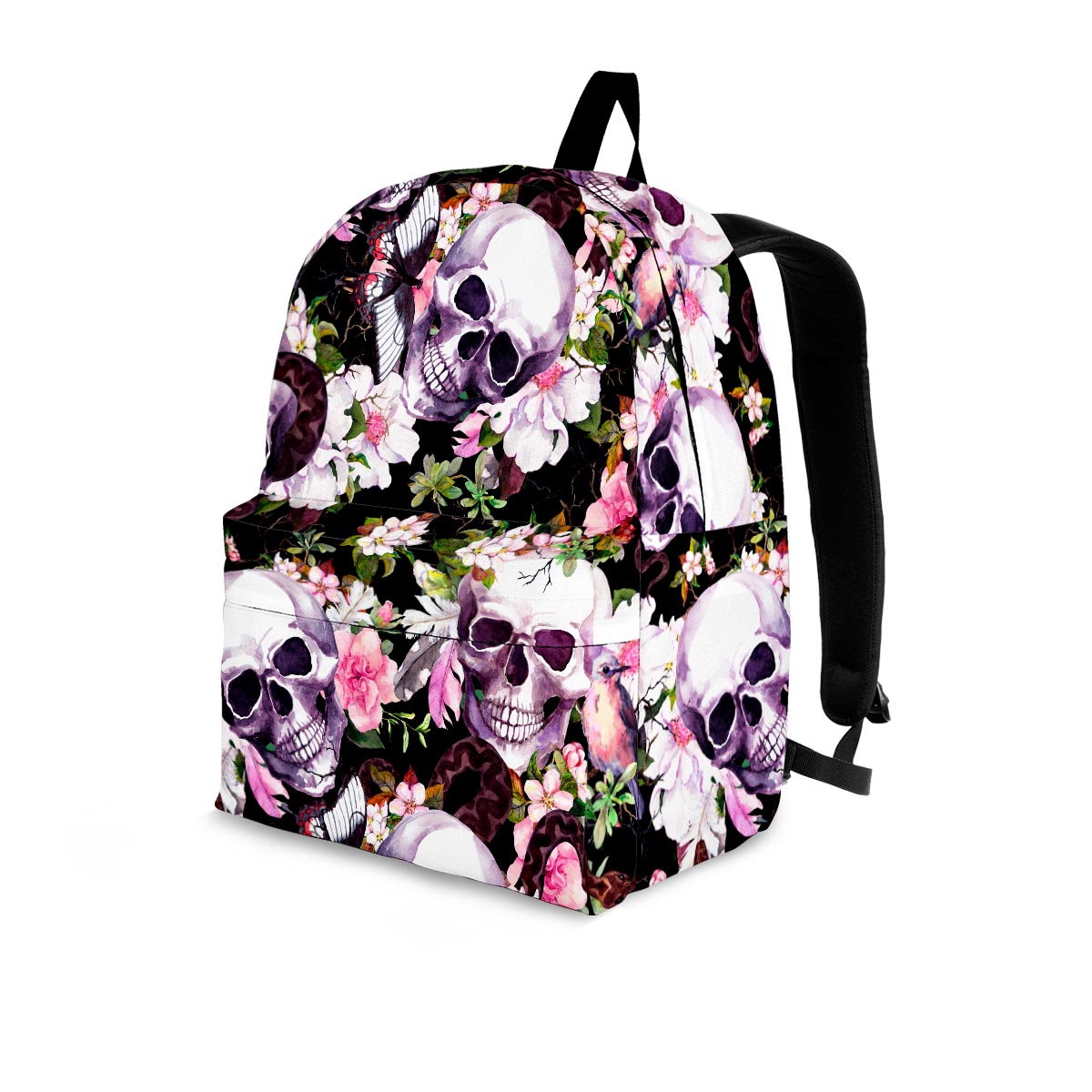 Flower Skull Backpack-grizzshop