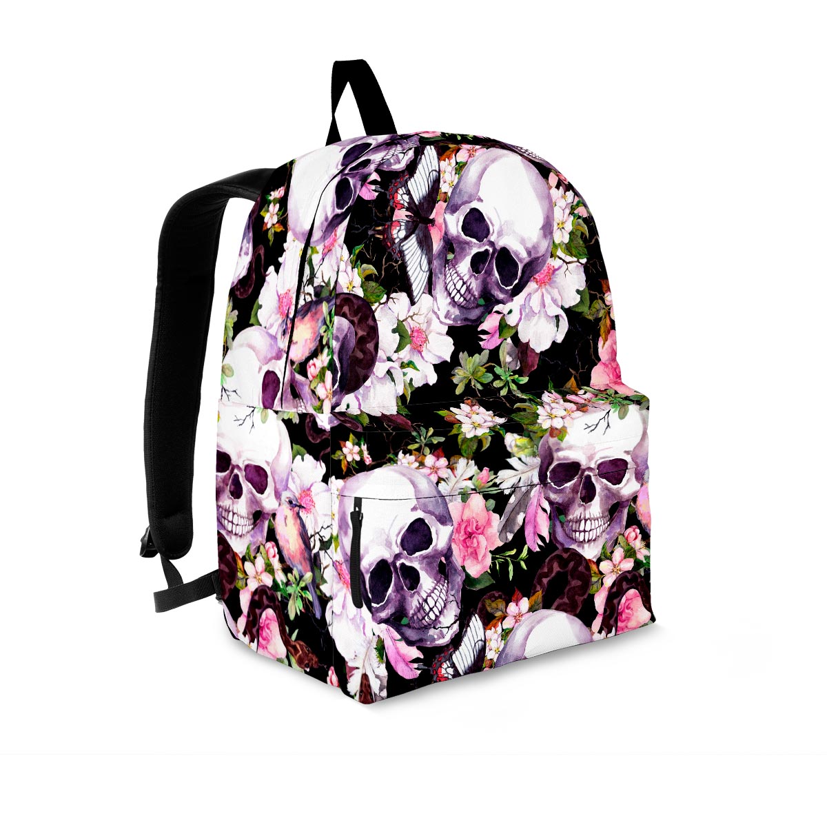 Flower Skull Backpack-grizzshop