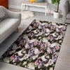 Flower Skull Floor Mat-grizzshop