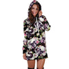 Flower Skull Hoodie Dress-grizzshop