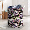 Flower Skull Laundry Basket-grizzshop