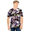 Flower Skull Men T Shirt-grizzshop