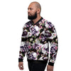 Flower Skull Men's Bomber Jacket-grizzshop