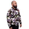 Flower Skull Men's Bomber Jacket-grizzshop