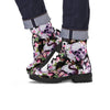 Flower Skull Men's Boots-grizzshop