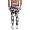 Flower Skull Men's Leggings-grizzshop