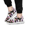 Flower Skull Men's Sneakers-grizzshop