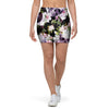 Flower Skull Mini Skirt-grizzshop