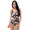 Flower Skull One Piece Swimsuite-grizzshop