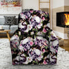 Flower Skull Recliner Cover-grizzshop