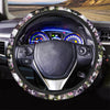 Flower Skull Steering Wheel Cover-grizzshop