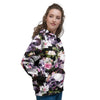 Flower Skull Women's Hoodie-grizzshop