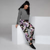 Flower Skull Women's Joggers-grizzshop