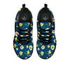 Flower Spring Daffodil Print Pattern Black Sneaker-grizzshop