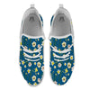 Flower Spring Daffodil Print Pattern White Athletic Shoes-grizzshop