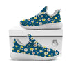 Flower Spring Daffodil Print Pattern White Athletic Shoes-grizzshop