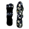 Flower White Daffodil Print Pattern Muay Thai Shin Guards-grizzshop