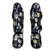 Flower White Daffodil Print Pattern Muay Thai Shin Guards-grizzshop