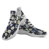 Flower White Daffodil Print Pattern White Athletic Shoes-grizzshop