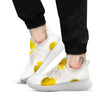 Flower White Daisy Print White Athletic Shoes-grizzshop