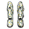 Flower Yellow Tulip White Print Pattern Muay Thai Shin Guards-grizzshop