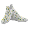 Flower Yellow Tulip White Print Pattern White Athletic Shoes-grizzshop