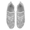 Flower Zentangle Print Pattern White Athletic Shoes-grizzshop