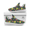 Flowers Hawaii Floral Print Pattern White Athletic Shoes-grizzshop