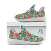 Flowers Hawaiian Hibiscus Print Pattern White Athletic Shoes-grizzshop