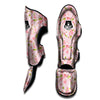 Flowers Pink Print Pattern Muay Thai Shin Guards-grizzshop