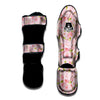 Flowers Pink Print Pattern Muay Thai Shin Guards-grizzshop