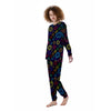 Flowers Seven Chakras Print Pattern Women's Pajamas-grizzshop