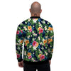 Flowers Tropical Print Pattern Men's Bomber Jacket-grizzshop