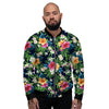 Flowers Tropical Print Pattern Men's Bomber Jacket-grizzshop