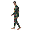 Flowers Tropical Print Pattern Men's Pajamas-grizzshop