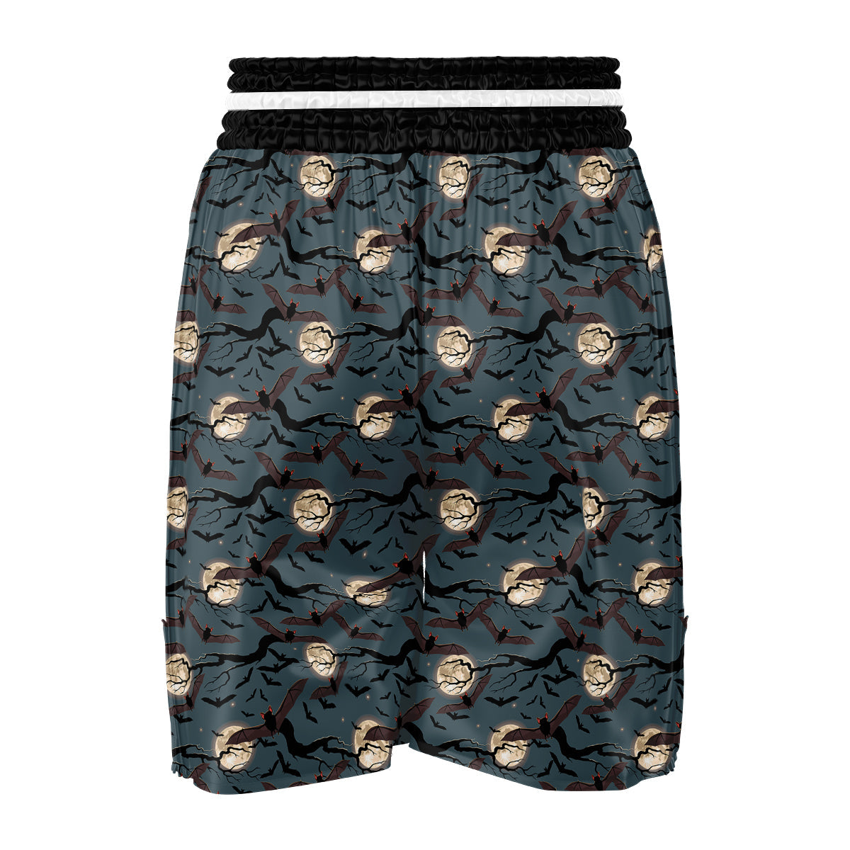 Flying Bat In The Moonlight Print Pattern Boxing Shorts-grizzshop